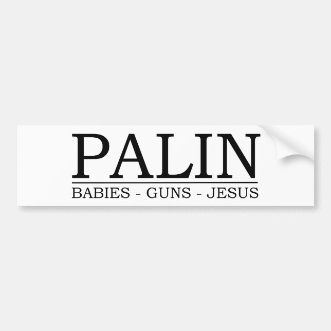 Palin: Babyar vapen, Jesus Bildekal (Framsidan)