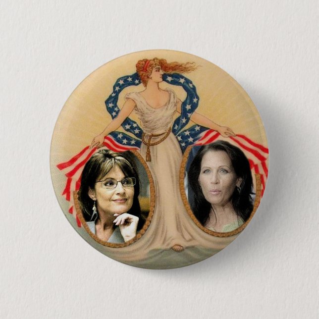 Palin & Bachmann frihet knäppas Knapp (Framsida)
