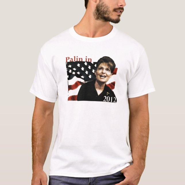 Palin för president i 2012 t shirt (Framsida)