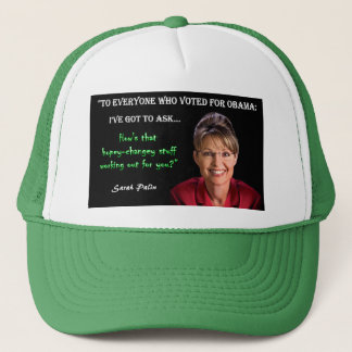 Palin Quote - Hopey Changey Saker Keps