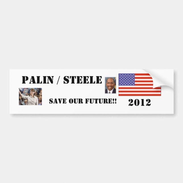 PALIN/STEELE, 2012 SPARAR VÅRT FRAMTIDA… BILDEKAL (Framsidan)