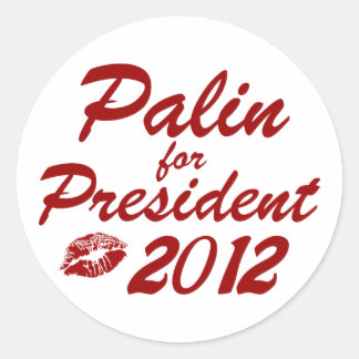 Palin till president runt klistermärke
