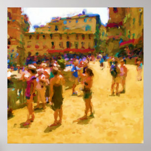 Palio i Sienna Poster