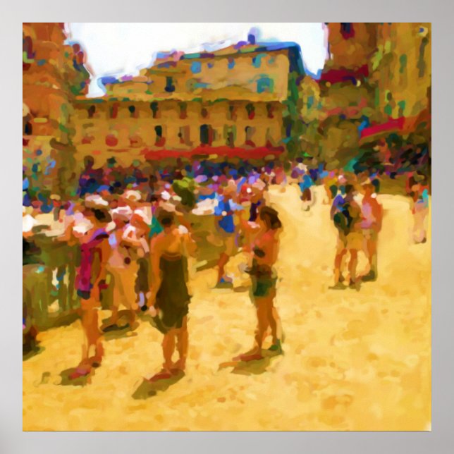 Palio i Sienna Poster (Framsidan)