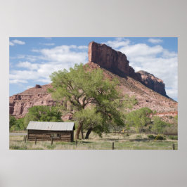 Palisade och Pioneer Cabin Poster