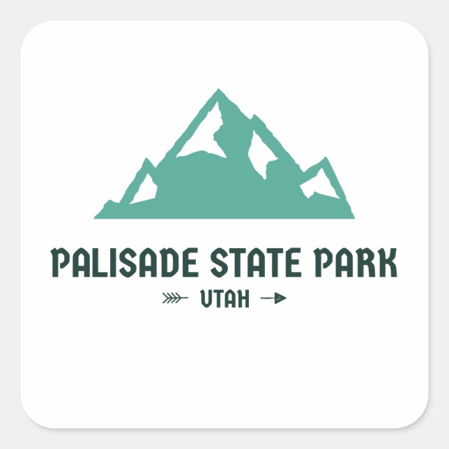 Palisade State Park - Utah Fyrkantigt Klistermärke (Framsida)