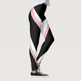 Palisade Utformar Söt-Rosa-banflöde Leggings