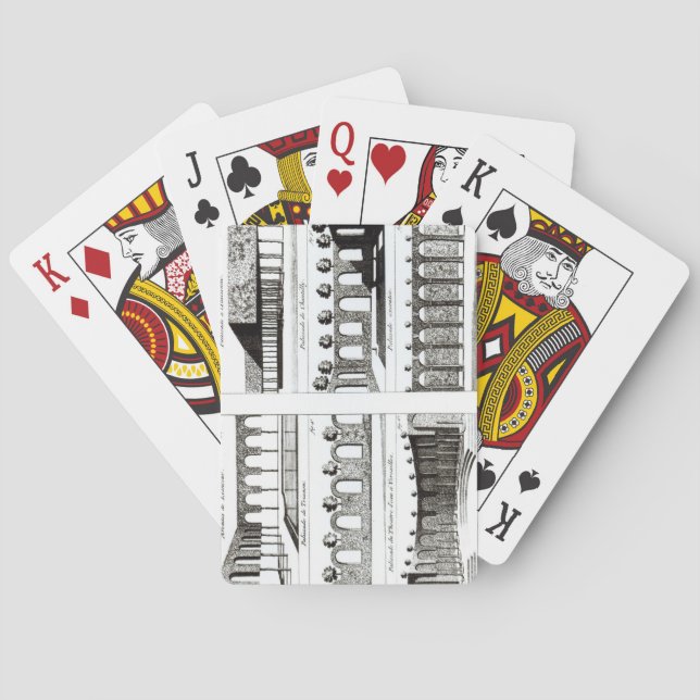 Palisadedesigner, från 'teori och övar av Gar Spel Kort (Baksidan)