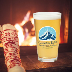 Palisades Tahoe California ski resort souvenir Glaskopp
