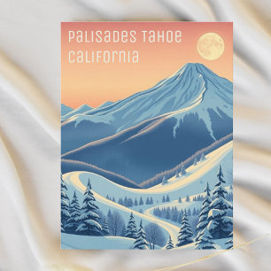 Palisades Tahoe California Vintersemester vykort