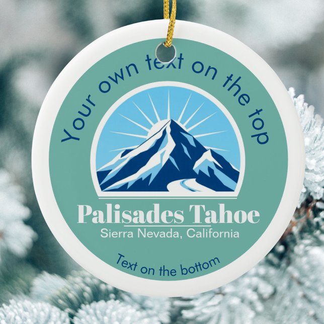 Palisades Tahoe jul Ornament - Blue Mountain (Skapare uppladdad)