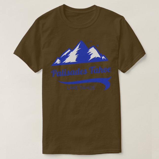 Palisades Tahoe ski Sjö Tahoe California T Shirt (Design framsida)