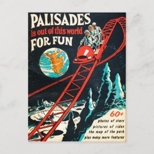 Palisades vintage affisch vykort