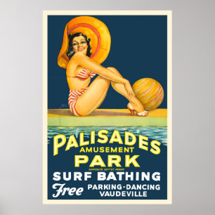 Palisadesnöjesfält - affisch för vintage 1937