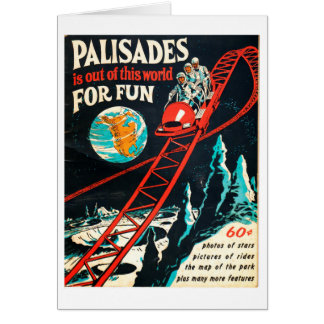 Palisadesvintage affisch hälsningskort
