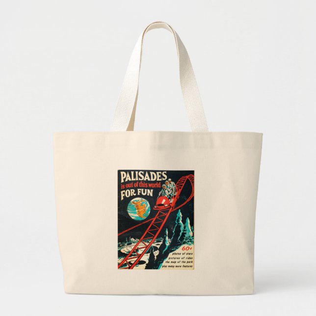 Palisadesvintage affisch jumbo tygkasse (Framsidan)