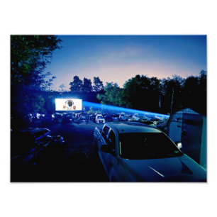 Pålitlig Drive In 75-årsjubileumstryck Fototryck