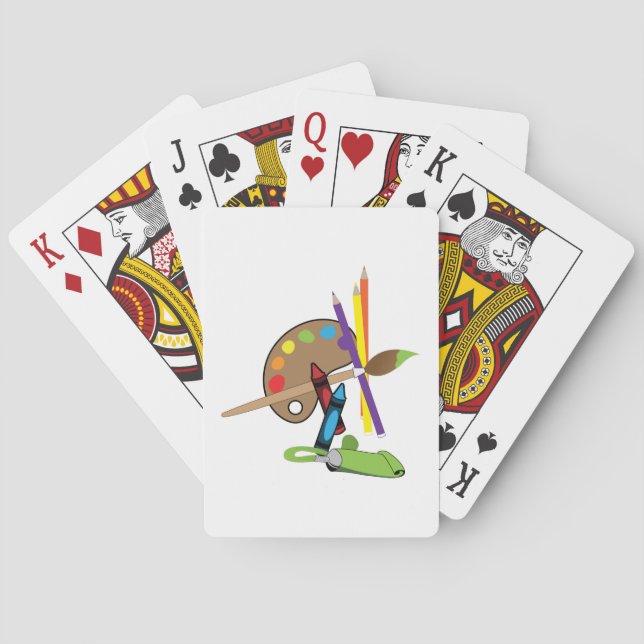 Pall för konstnärer Färg Casinokort (Baksidan)
