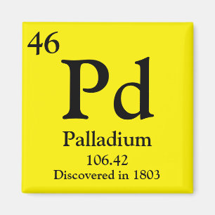 Palladium Periodic Bord Magnet