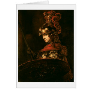 Pallas Athena eller, armerad figur, 1664-65 Hälsningskort