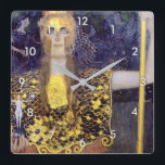 Pallas Athena, Gustav Klimt Fyrkantig Klocka<br><div class="desc">Gustav Klimt (14 juli, 1862 - 6 februari 1918) var en österrikisk symbolmålare och en av de mest framstående medlemmarna i Wien Secession-rörelsen. Klimt noteras för målningar, murar, skisser och andra föremål d'art. Förutom hans verk, som innefattar anklagelser och porträtt, målade han upp landskap. Klimt var bland konstnärer från Wienutträdet...</div>