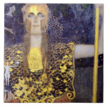 Pallas Athena, Gustav Klimt Kakelplatta<br><div class="desc">Gustav Klimt (14 juli, 1862 - 6 februari 1918) var en österrikisk symbolmålare och en av de mest framstående medlemmarna i Wien Secession-rörelsen. Klimt noteras för målningar, murar, skisser och andra föremål d'art. Förutom hans verk, som innefattar anklagelser och porträtt, målade han upp landskap. Klimt var bland konstnärer från Wienutträdet...</div>
