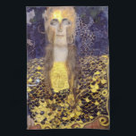 Pallas Athena, Gustav Klimt Kökshandduk<br><div class="desc">Gustav Klimt (14 juli, 1862 - 6 februari 1918) var en österrikisk symbolmålare och en av de mest framstående medlemmarna i Wien Secession-rörelsen. Klimt noteras för målningar, murar, skisser och andra föremål d'art. Förutom hans verk, som innefattar anklagelser och porträtt, målade han upp landskap. Klimt var bland konstnärer från Wienutträdet...</div>