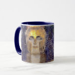 Pallas Athena, Gustav Klimt Mugg<br><div class="desc">Gustav Klimt (14 juli, 1862 - 6 februari 1918) var en österrikisk symbolmålare och en av de mest framstående medlemmarna i Wien Secession-rörelsen. Klimt noteras för målningar, murar, skisser och andra föremål d'art. Förutom hans verk, som innefattar anklagelser och porträtt, målade han upp landskap. Klimt var bland konstnärer från Wienutträdet...</div>