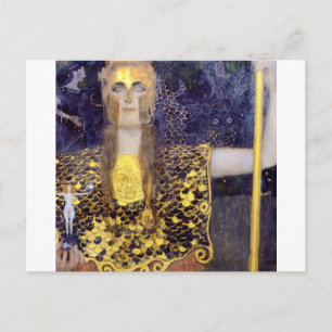 Pallas Athena, Gustav Klimt Vykort