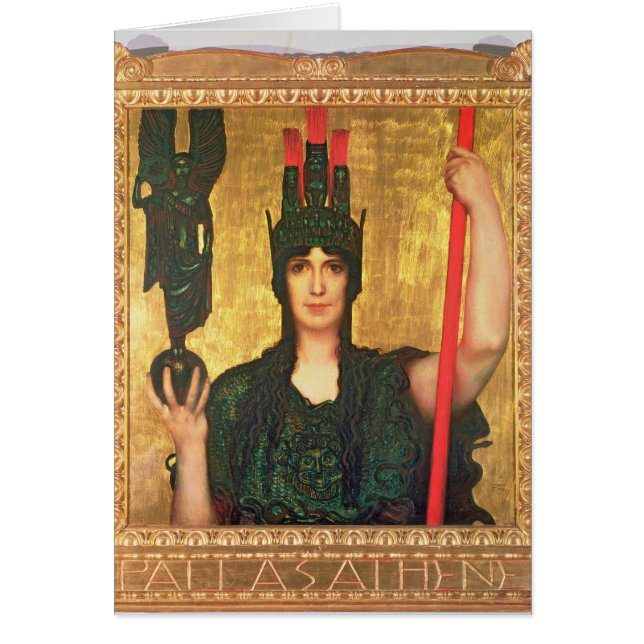 Pallas Athena Hälsningskort (Framsidan)