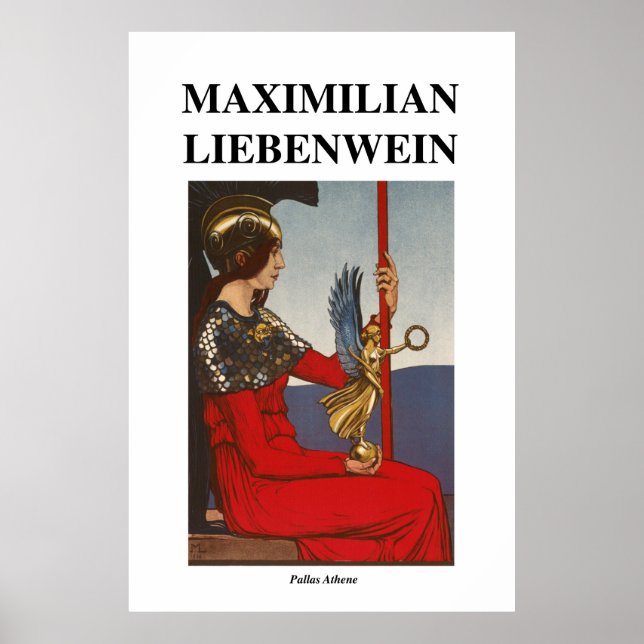 Pallas Athene av Maximilian Liebenwein Poster (Framsidan)