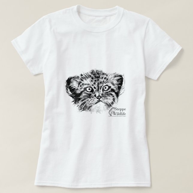 Pallas Cat Bokar Steppe Wildlife Pallas Cat Shirt1 T Shirt (Design framsida)