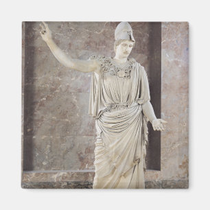 Pallas de Velletri, staty av helmeted Athena Magnet
