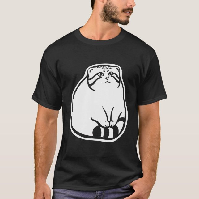 Pallas katt-Tassar på en schonker. T Shirt (Framsida)