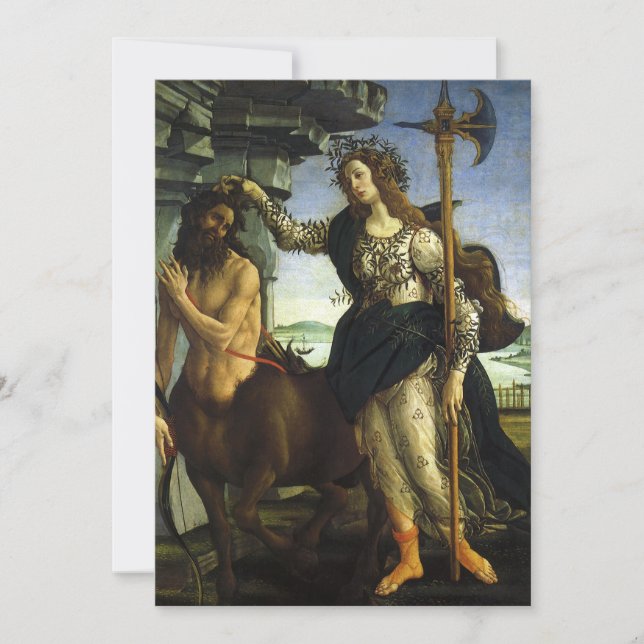 Pallas (Minerva) och Centaur av Sandro Botticelli (Framsida)
