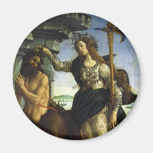 Pallas (Minerva) och Centaur av Sandro Botticelli Magnet