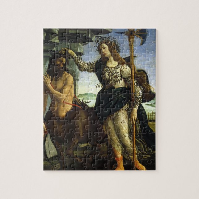 Pallas (Minerva) och Centaur av Sandro Botticelli Pussel (Vertikal)