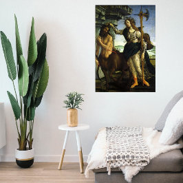 Pallas och Centaur av Sandro Botticelli Poster