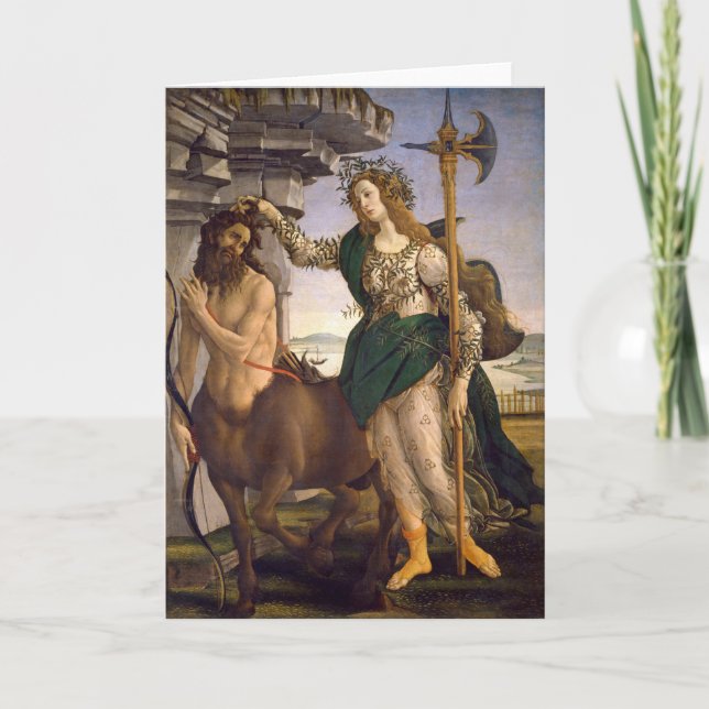 Pallas och Centaur | Botticelli Kort (Framsida)