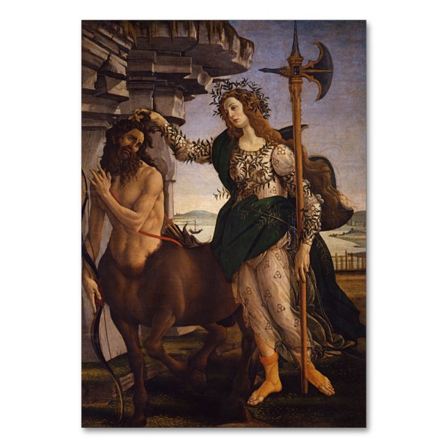 Pallas och Centaur från Botticelli Bordsnummer (Framsidan)