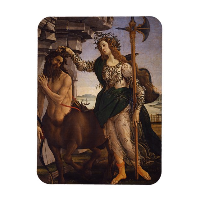 Pallas och Centaur från Botticelli Magnet (Vertikal)