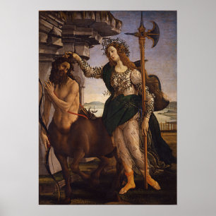 Pallas och Centaur från Botticelli Poster