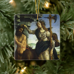 Pallas och centauren av Sandro Botticelli Julgransprydnad Keramik