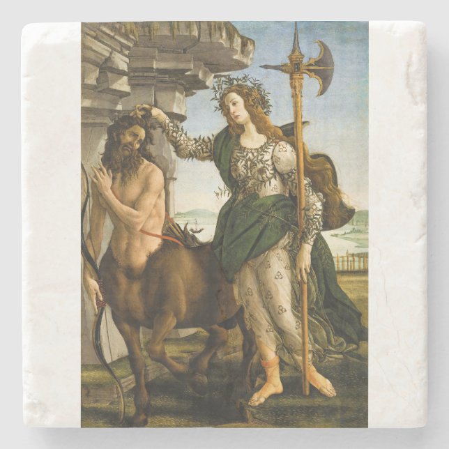 Pallas och kentauren av Sandro Botticelli Stenunderlägg (Framsidan)