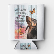 Pallet Änglar har ibland Tass Dachshund-citat