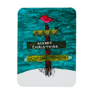 Pallet Julgran med Red Bird Magnet