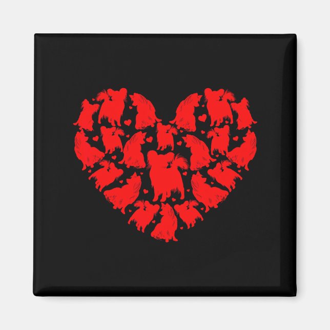 Pallon Dog Lover Funny Love Heart Pallon Valentine Magnet (Framsidan)