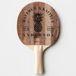 Pallvirkesbräda Tropisk Ananas Bröllopskrönika Pingisracket