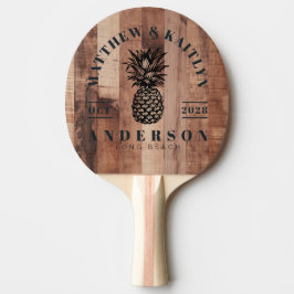 Pallvirkesbräda Tropisk Ananas Bröllopskrönika Pingisracket