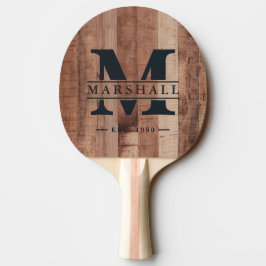 Pallvirkesbrädor Monogram & Namnöverlägg Pingisracket